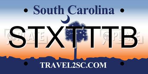 STXTTTB South Carolina License Plate