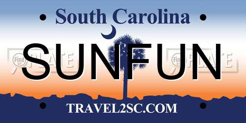 SUNFUN South Carolina License Plate