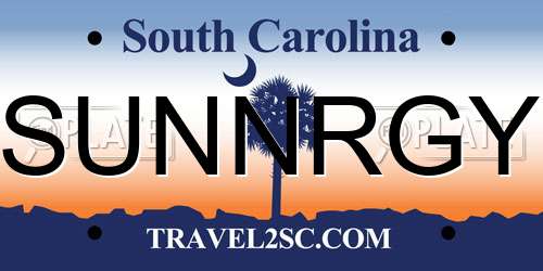 SUNNRGY South Carolina License Plate