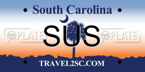 SUS South Carolina License Plate