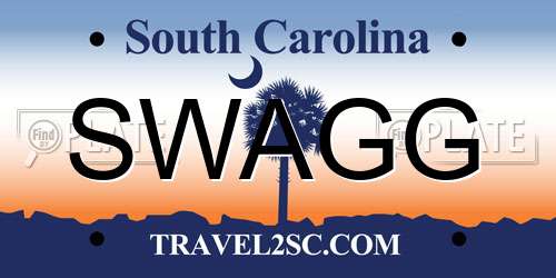 SWAGG South Carolina License Plate