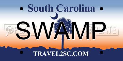 SWAMP South Carolina License Plate