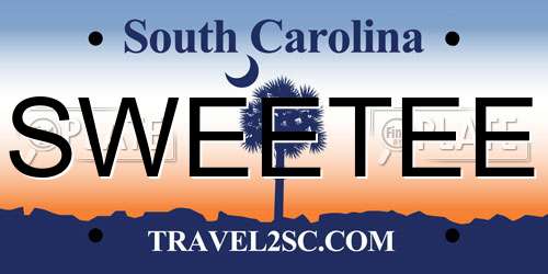 SWEETEE South Carolina License Plate
