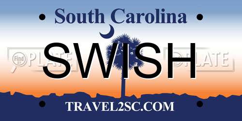 SWISH South Carolina License Plate