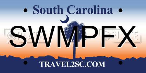 SWMPFX South Carolina License Plate