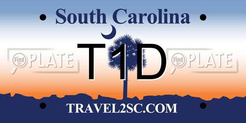 T1D South Carolina License Plate