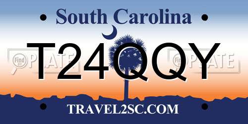 T24QQY South Carolina License Plate