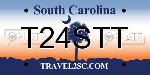 T24STT South Carolina License Plate
