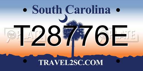 T28776E South Carolina License Plate