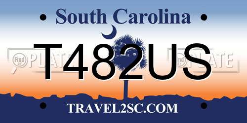 T482US South Carolina License Plate