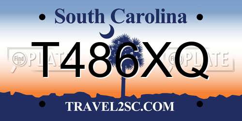 T486XQ South Carolina License Plate