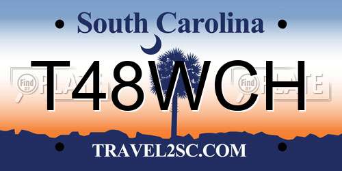 T48WCH South Carolina License Plate
