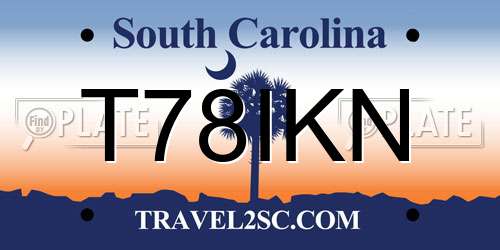 T78IKN South Carolina License Plate