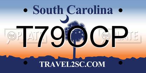 T79OCP South Carolina License Plate