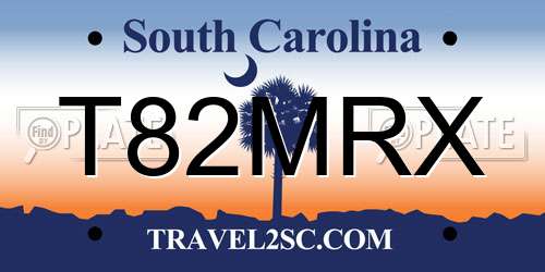 T82MRX South Carolina License Plate