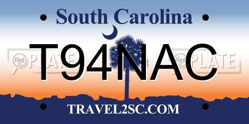 T94NAC South Carolina License Plate