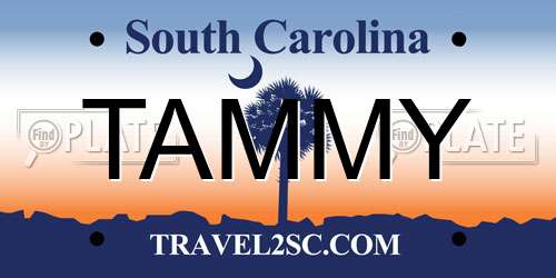 TAMMY South Carolina License Plate