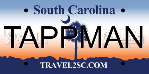 TAPPMAN South Carolina License Plate