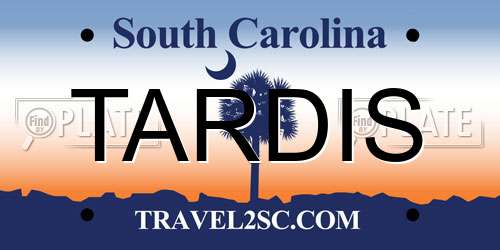 TARDIS South Carolina License Plate
