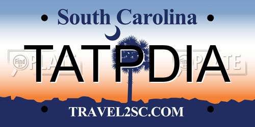 TATPDIA South Carolina License Plate