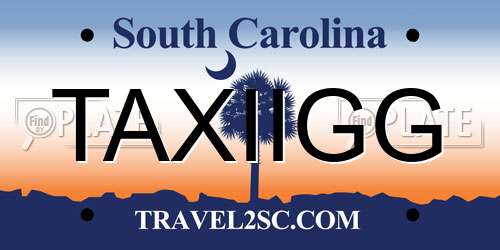 TAXIIGG South Carolina License Plate
