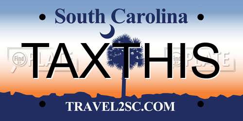 TAXTHIS South Carolina License Plate
