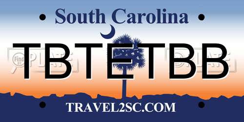 TBTETBB South Carolina License Plate