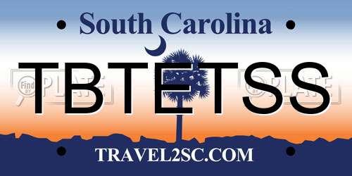 TBTETSS South Carolina License Plate