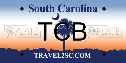 TCB South Carolina License Plate