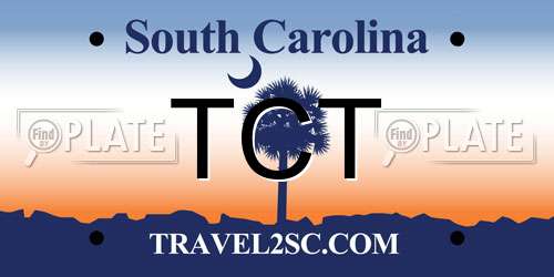 TCT South Carolina License Plate