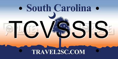 TCVSSIS South Carolina License Plate