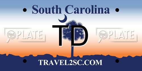 TD South Carolina License Plate
