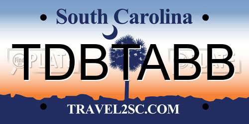 TDBTABB South Carolina License Plate