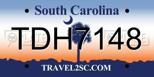 TDH7148 South Carolina License Plate