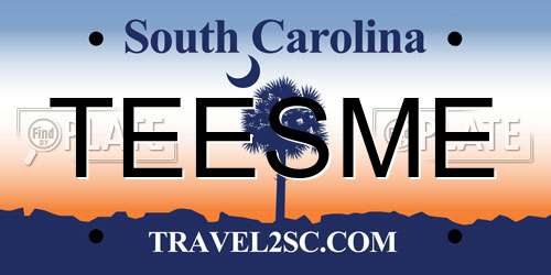 TEESME South Carolina License Plate