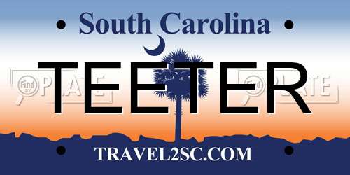 TEETER South Carolina License Plate