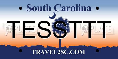 TESSTTT South Carolina License Plate