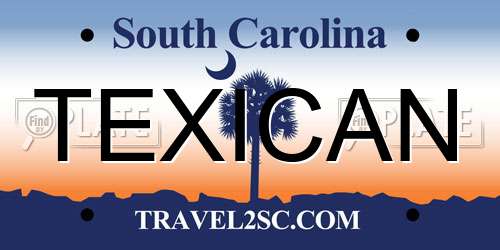 TEXICAN South Carolina License Plate
