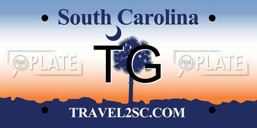 TG South Carolina License Plate
