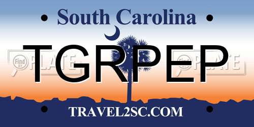 TGRPEP South Carolina License Plate