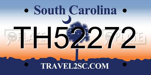 TH52272 South Carolina License Plate