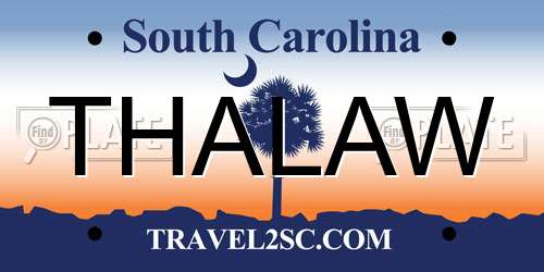 THALAW South Carolina License Plate