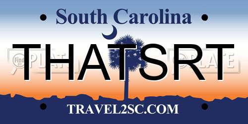 THATSRT South Carolina License Plate