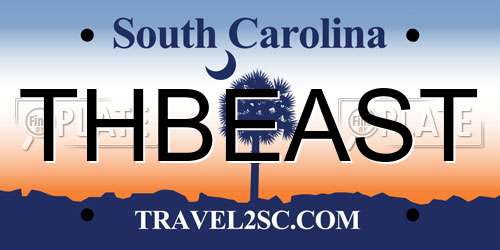 THBEAST South Carolina License Plate