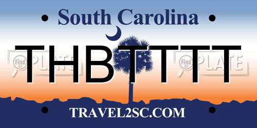 THBTTTT South Carolina License Plate