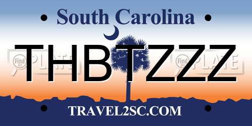 THBTZZZ South Carolina License Plate
