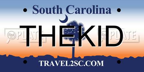 THEKID South Carolina License Plate