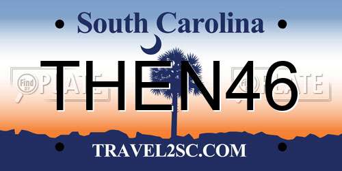 THEN46 South Carolina License Plate