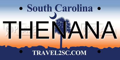 THENANA South Carolina License Plate