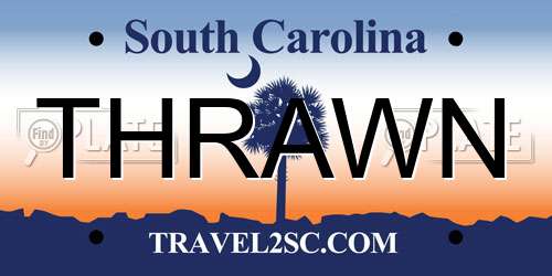 THRAWN South Carolina License Plate